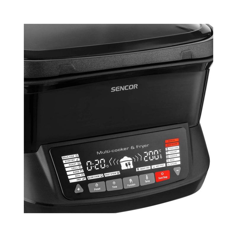 SENCOR SFR 9300BK-MEG2 Multipurpose Air Fryer, Black مقلاة هوائية متعددة الأغراض سنكور