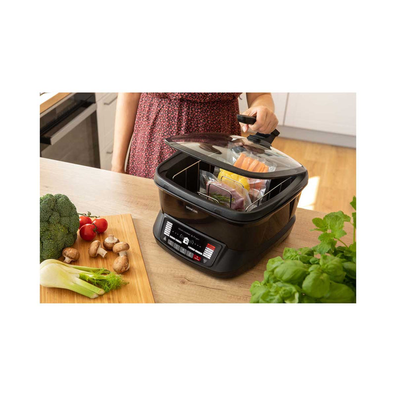 SENCOR SFR 9300BK-MEG2 Multipurpose Air Fryer, Black مقلاة هوائية متعددة الأغراض سنكور