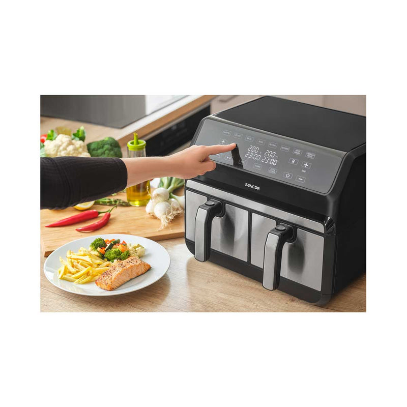 SENCOR SFR 9500SS Air Fryer 1700 watts, Black قلاية هوائية سنكور