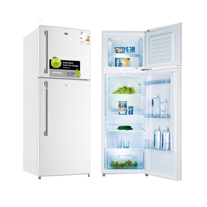 SHINON SH-252F Refrigerator Double Door  , White ثلاجة 10 قدم شينون