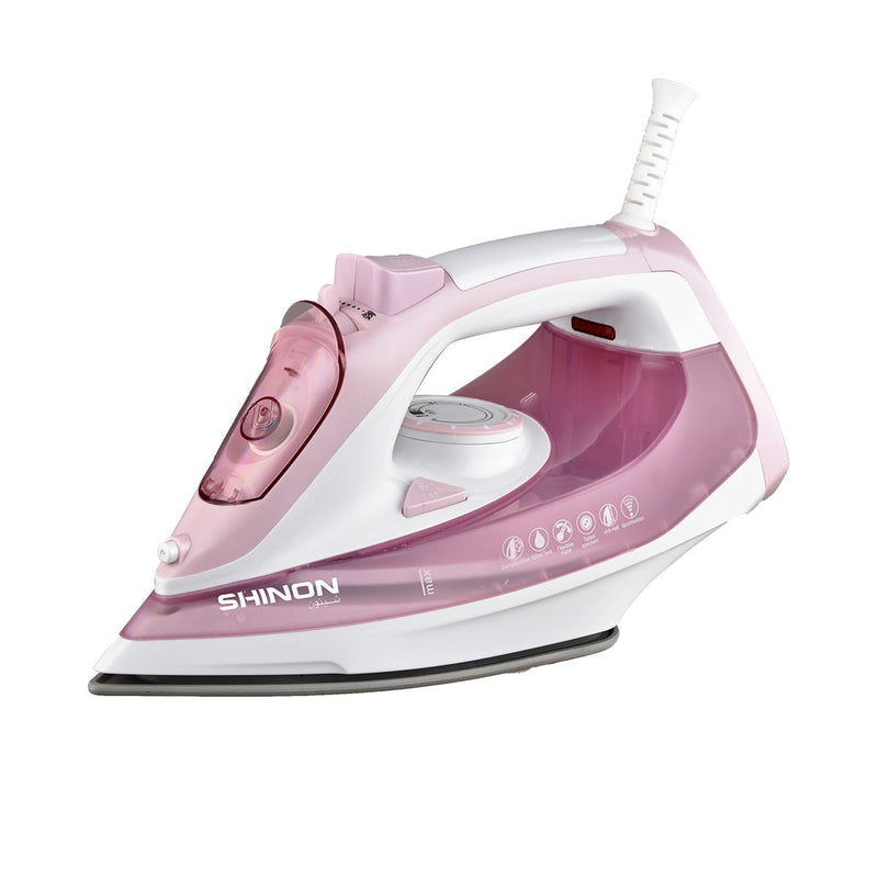 SHINON SH-6028 Steam Iron, Pink مكواة شينون
