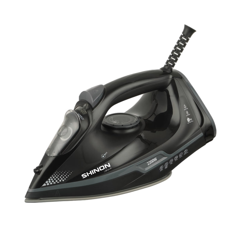 SHINON SH-6078 Steam Iron, Black مكواة شينون
