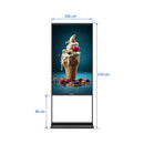 SHINON SH-75L25 4K Vertical Advertising Machine, 75-Inch عارضة اعلانات حجم 75 شينون