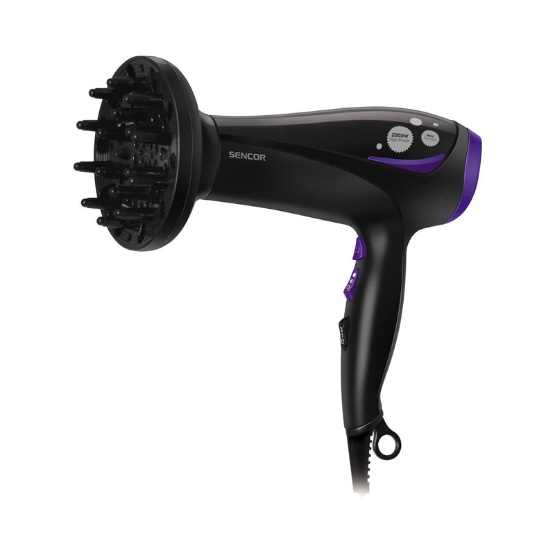 SENCOR SHD 108VT Hair dryer 2200W, Black شسوار كهربائي سنكور