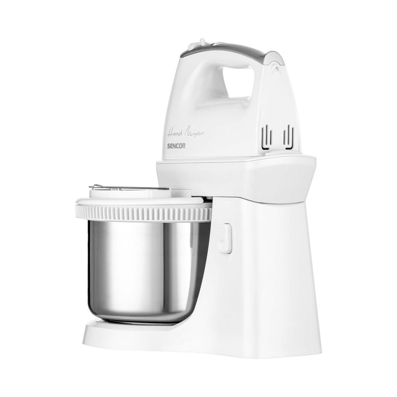 SENCOR SHM 6206SS Electric Mixer With Bowl 500W, Silver خلاط كهربائي مع وعاء سنكور