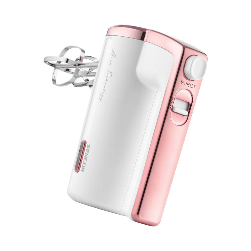 SENCOR SHM 9000WH 3 Speed Electric Charging Mixer, Pink خلاط  يدوي قابل للشحن سنكور