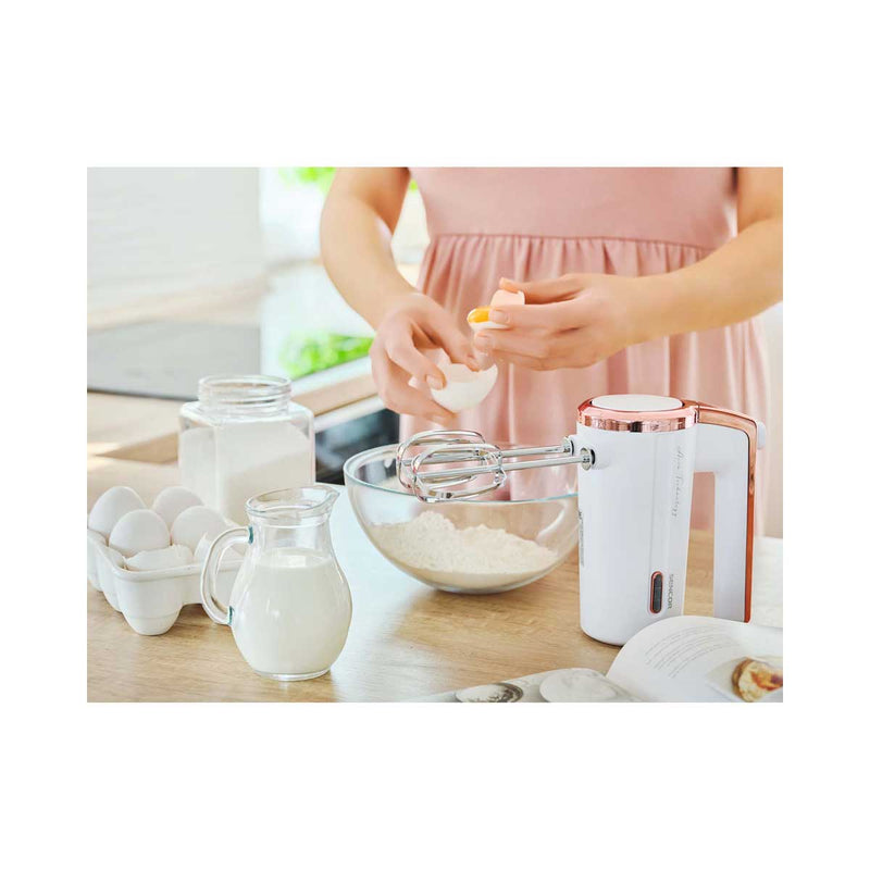 SENCOR SHM 9000WH 3 Speed Electric Charging Mixer, Pink خلاط  يدوي قابل للشحن سنكور