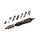 SENCOR SHS 8550BK Purple hair curling brush 7 attachments, Black فرشاة  الشعر مع ملحقاتها سنكور