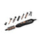 SENCOR SHS 8550BK Purple hair curling brush 7 attachments, Black فرشاة  الشعر مع ملحقاتها سنكور