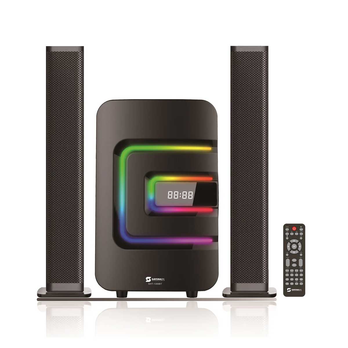 SAYONA SHT-1306BT Sound Bar System 7500 Watts, Black