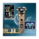 NEWAL SHV-7346 Beard Trimmer Versatile Grooming Tool, Black Gold