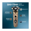 NEWAL SHV-7346 Beard Trimmer Versatile Grooming Tool, Black Gold