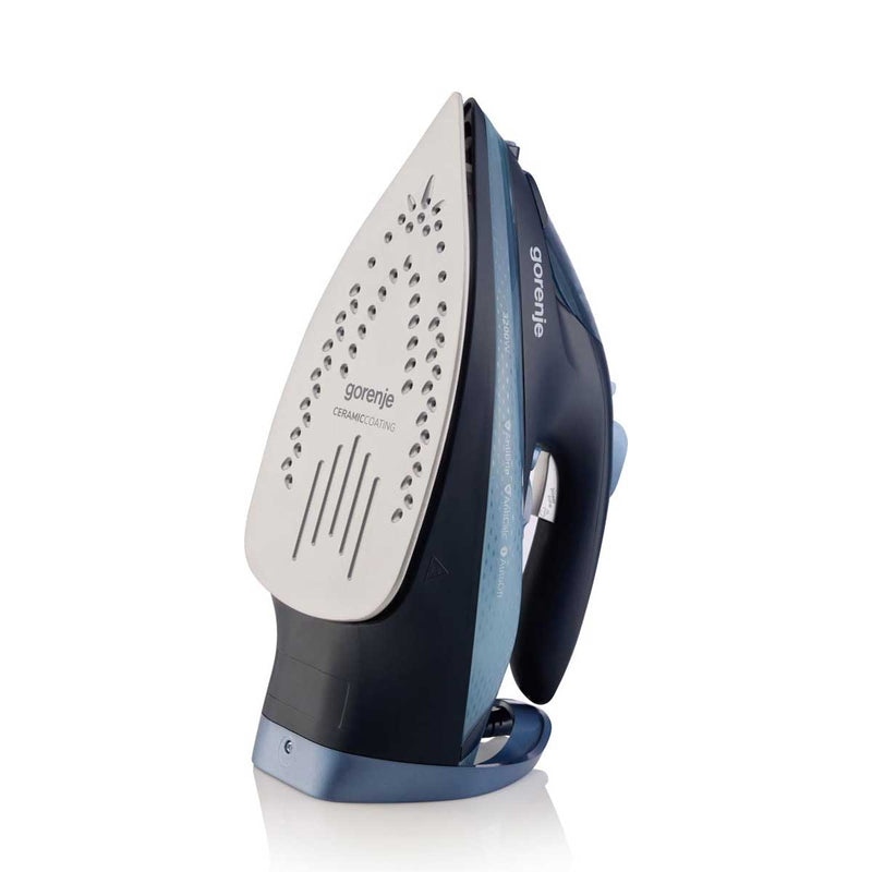 GORENJE SIH3200DB Powerful Performance, XL Large Cearmic Soleplate, Blue مكواة بخارية جورنجي