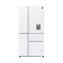 SHARP SJ-FSD910N-WH5 Four Doors Refrigerator Inverter compressor, 30 ft + هدية مجانا