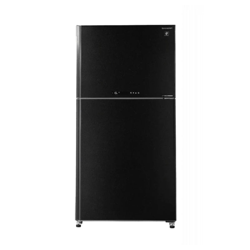 SHARP SJ-GT760G-BK3 Double Door Refrigerator Inverter Compressor, Black + هدية مجانا