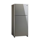 SHARP SJ-GT820G-DS3 Double Door Refrigerator Inverter Compressor, Dark Silver + هدية مجانا