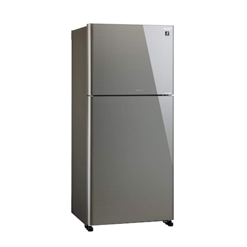 SHARP SJ-GT820G-DS3 Double Door Refrigerator Inverter Compressor, Dark Silver + هدية مجانا