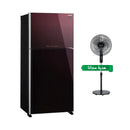 SHARP SJ-GT820G-RD3 Double Door Refrigerator Inverter Compressor, 29 ft ثلاجة ذات الابواب المزدوجة شارب + هدية مجانا
