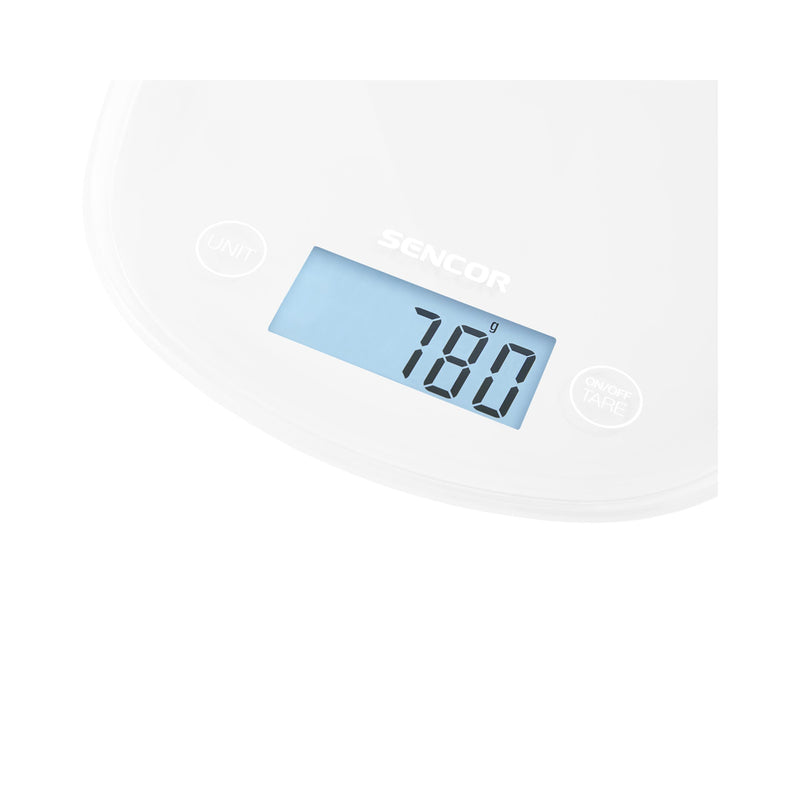 SENCOR SKS 30WH Digital Food Scale 5 Kg, White ميزان طعام رقمي سنكور