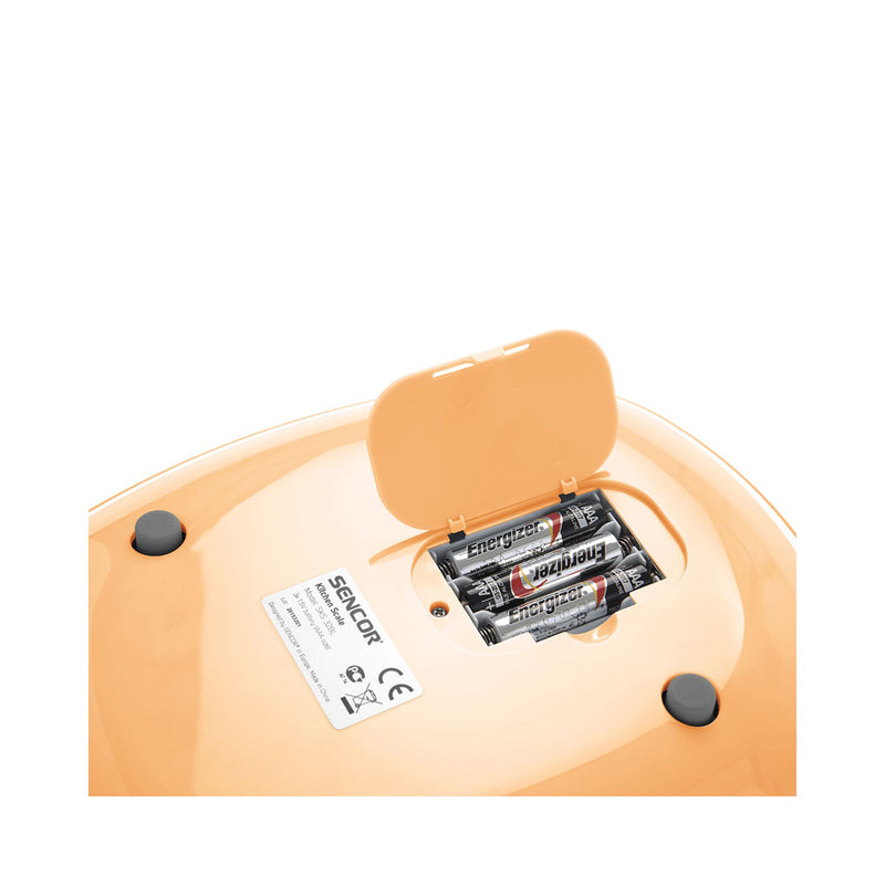 SENCOR SKS 33OR Digital Food Scale 5 Kg, Orange ميزان طعام رقمي سنكور