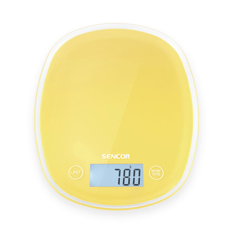SENCOR SKS 36YL Digital Food Scale 5 Kg, Yellow ميزان طعام رقمي سنكور