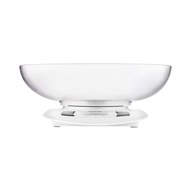 SENCOR SKS 4001WH Digital Food Scale With Outdoor Bowl 5 Kg, White ميزان طعام رقمي مع وعاء خارجي سنكور