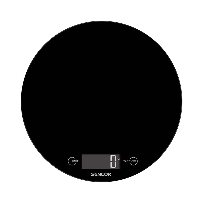 SENCOR SKS 5330 Round Digital Food Scale, Black ميزان طعام رقمي دائري سنكور