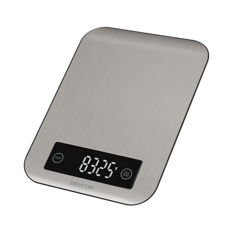 SENCOR SKS 7100SS Metal  Digital Food Scale 10kg, Silver ميزان طعام رقمي معدني