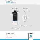 MOMAX SL3SW Smart Bell IoT IP Camera Doorbell, White