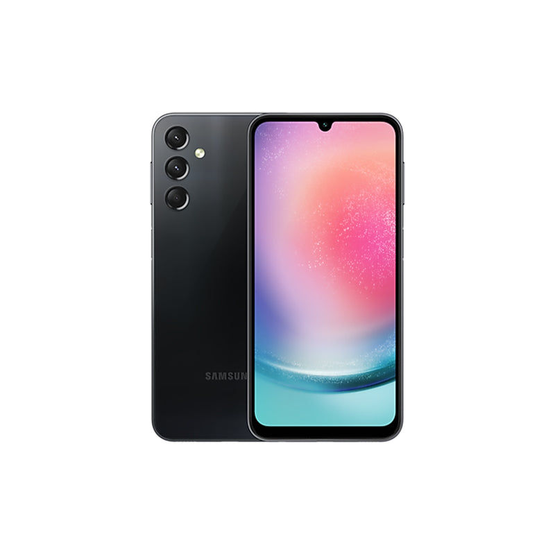 Samsung Galaxy A24 128GB+6GB, Black سامسونك موبايل