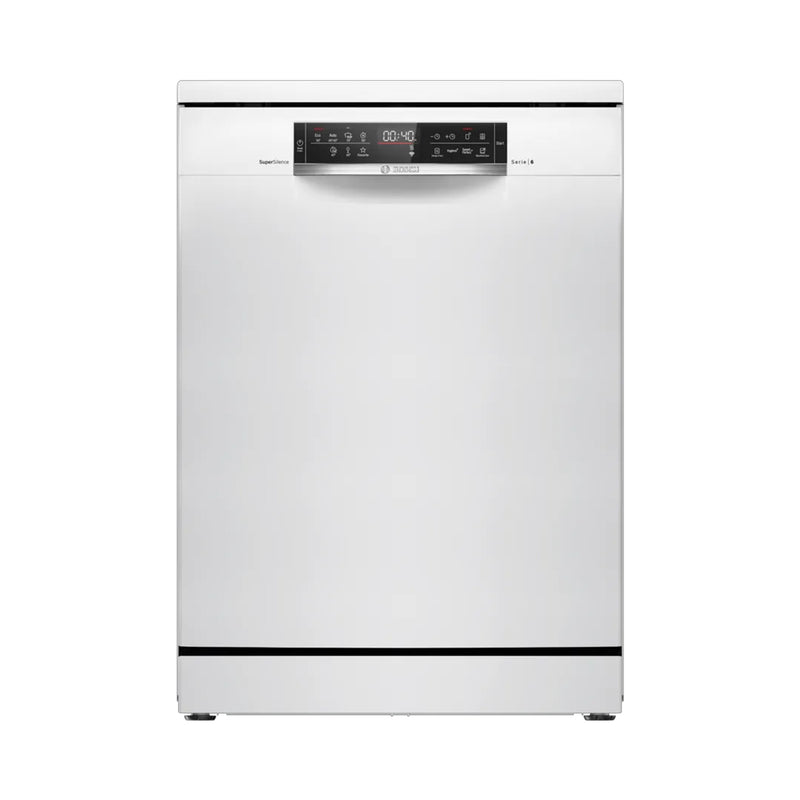 BOSCH SMS6ZCW37Q Series 6 free-standing dishwasher 60 cm, White - غسالة صحون بوش