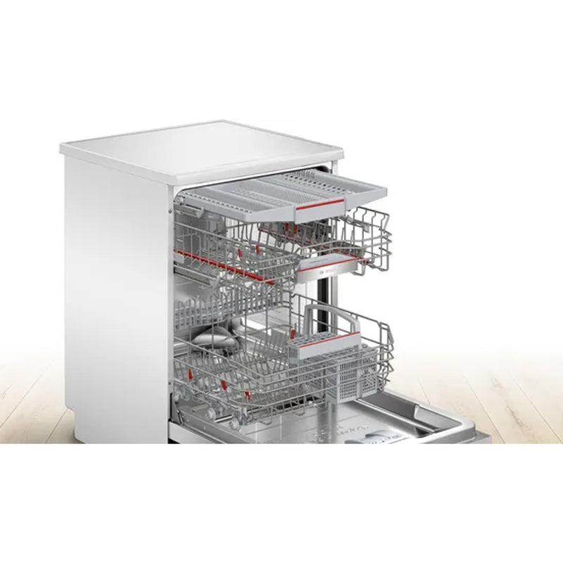 BOSCH SMS6ZCW37Q Series 6 free-standing dishwasher 60 cm, White - غسالة صحون بوش