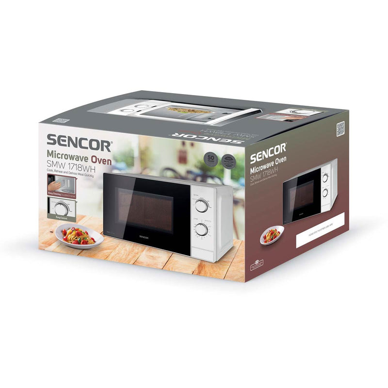 SENCOR SMW 1718WH Microwave Oven, White مايكرويف اوفن سنكور