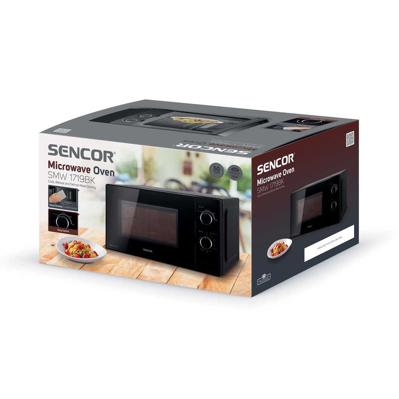 SENCOR SMW 1719BK Microwave Oven, Black مايكرويف اوفن سنكور