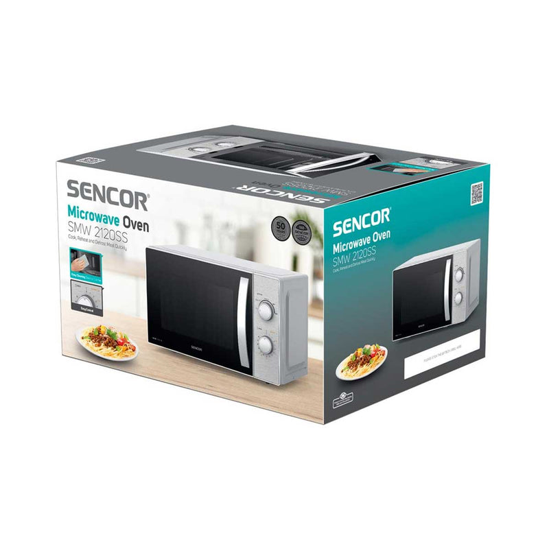 SENCOR SMW 2120SS Microwave Oven, Grey مايكروويف سنكور