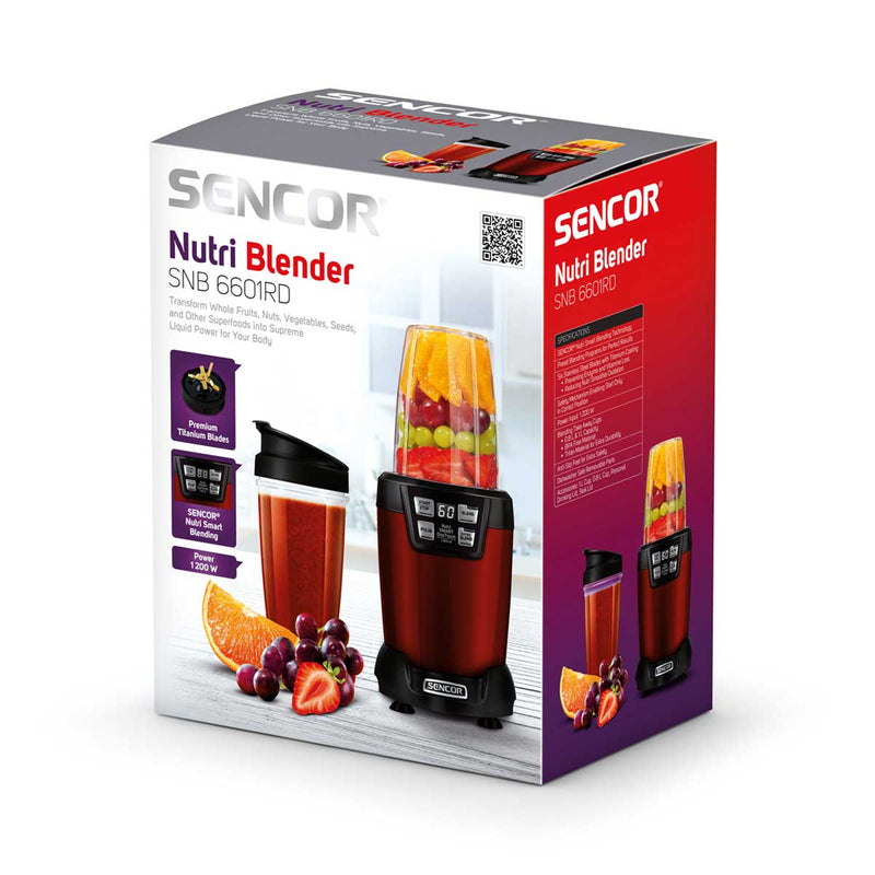 SENCOR SNB 6601RD Nutri Blender Red 1200W, Red  خلاط سنكور