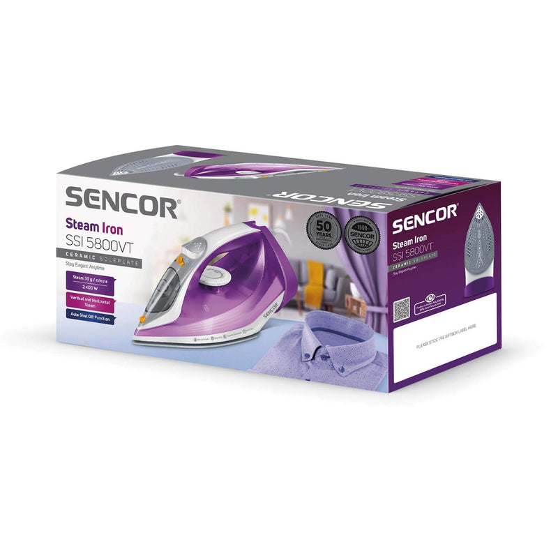 SENCOR SSI 5800VT Iron Violet 2400W, Violet مكواة بخارية سنكور
