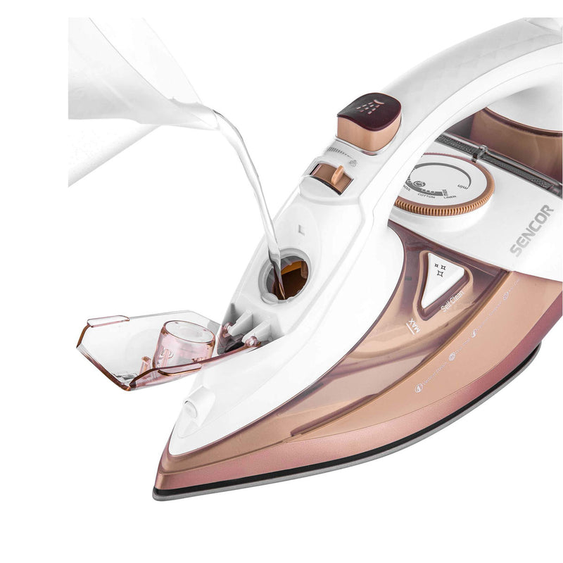 SENCOR SSI 8300RS Steam Iron Power input 3200W White/Pink مكواة بخارية سنكور