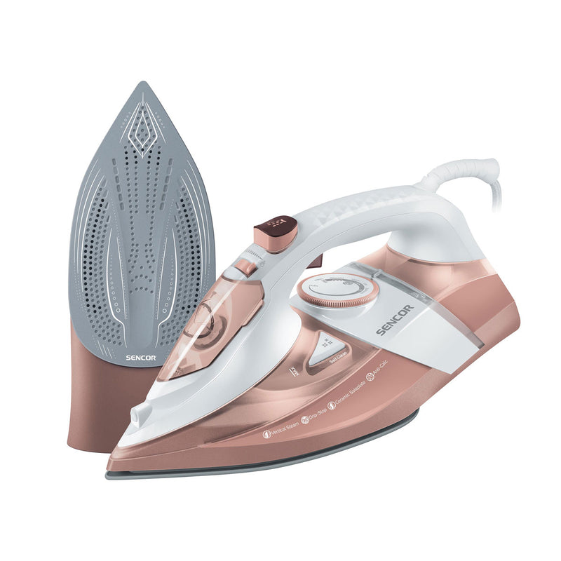 SENCOR SSI 8300RS Steam Iron Power input 3200W White/Pink مكواة بخارية سنكور