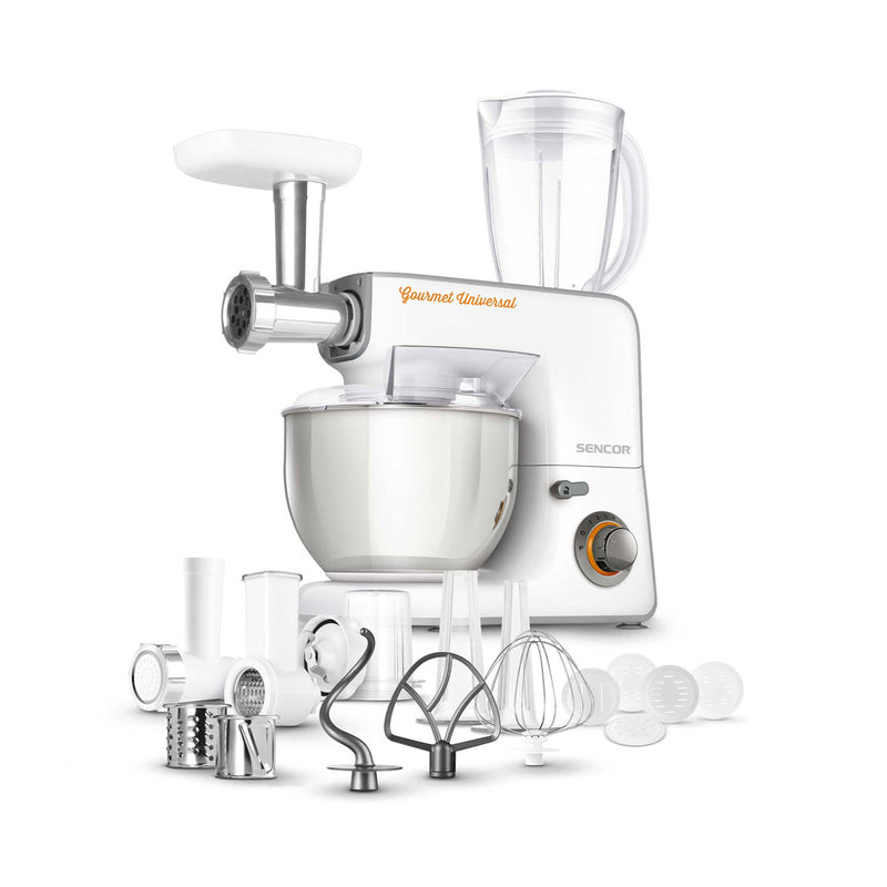 SENCOR STM 3700 WH Stand Mixer 18 Attachment 5.5L, White خلاط 5.5 لتر سنكور