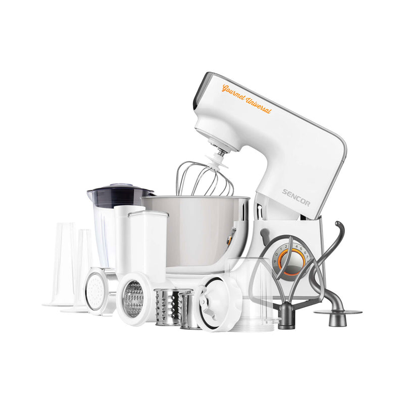SENCOR STM 3700 WH Stand Mixer 18 Attachment 5.5L, White خلاط 5.5 لتر سنكور