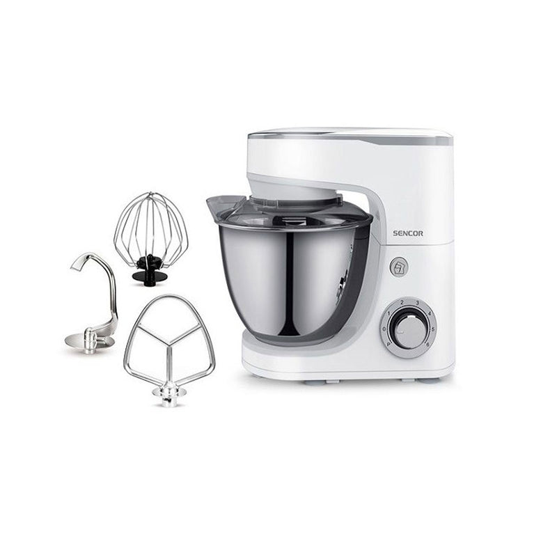SENCOR STM 3800WH-MEG2 Stand Mixer 5.5L 1300W, White خلاط مع وعاء سنكور