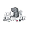 SENCOR STM 7910 Multi-function Food mixer, Gray خلاط طعام متعدد الوظائف سنكور