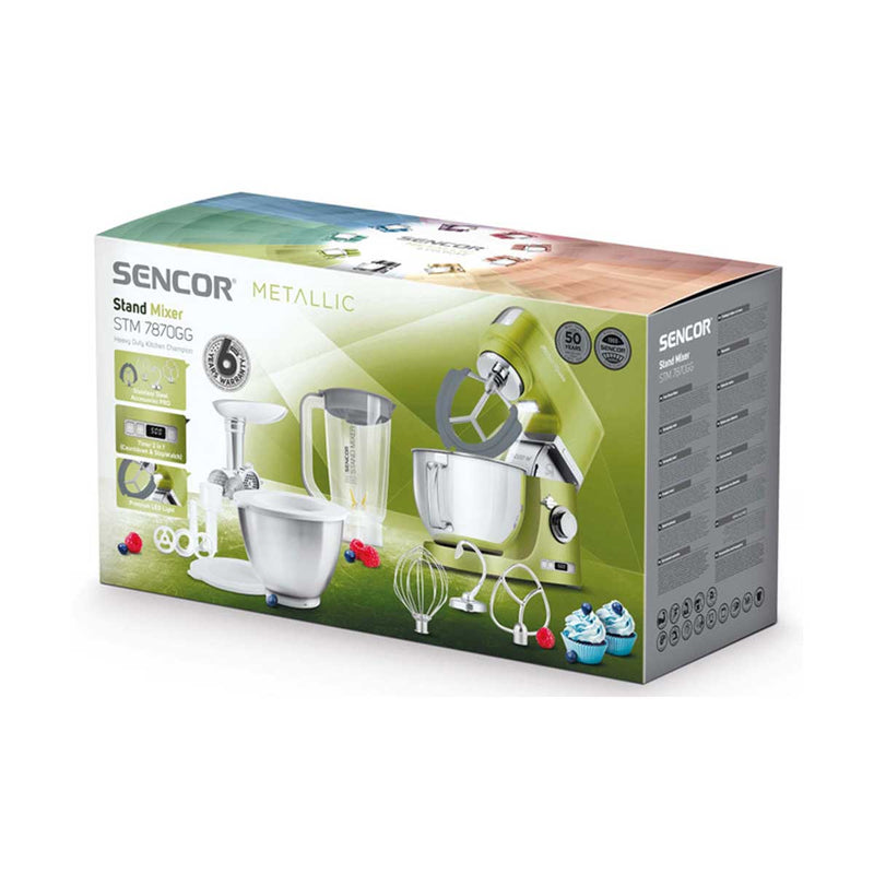 SENCOR STM7870GG Multi-function Food mixer, Green خلاط طعام متعدد الوظائف سنكور