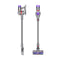 DYSON SV25 V8 Vacuum 115 Air Watts of Fade-Free Suction, Silver Nickel مكنسة كهربائية بقوة 115 وات من الهواء والشفط دايسون