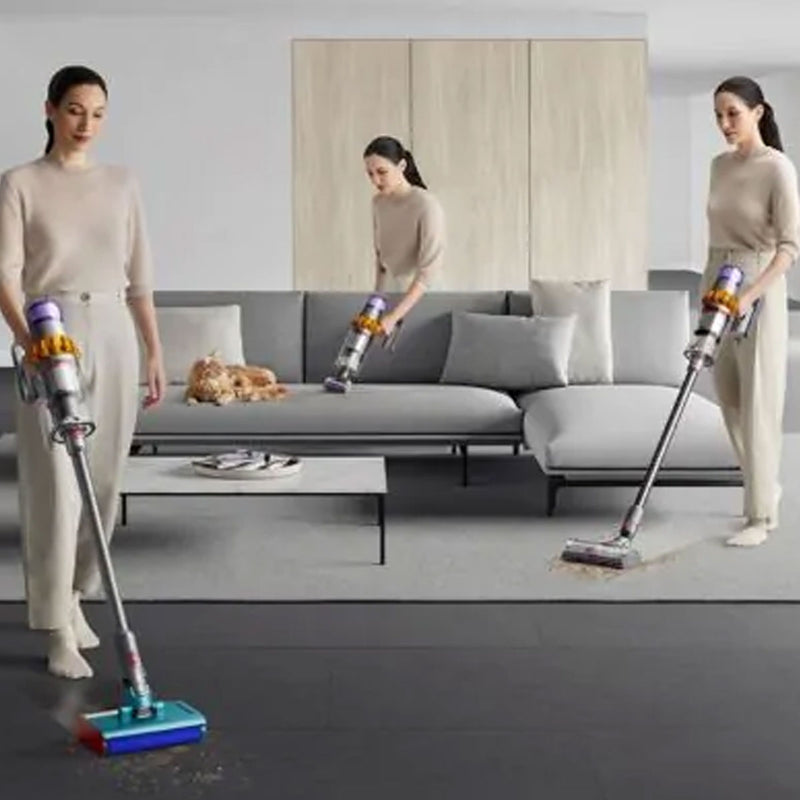DYSON SV47 V15 DETECT SUBMARINE Wet And Dry Vacuum Cleaner, Yellow/Nickel مكنسة كهربائية رطبة وجافة، دايسون