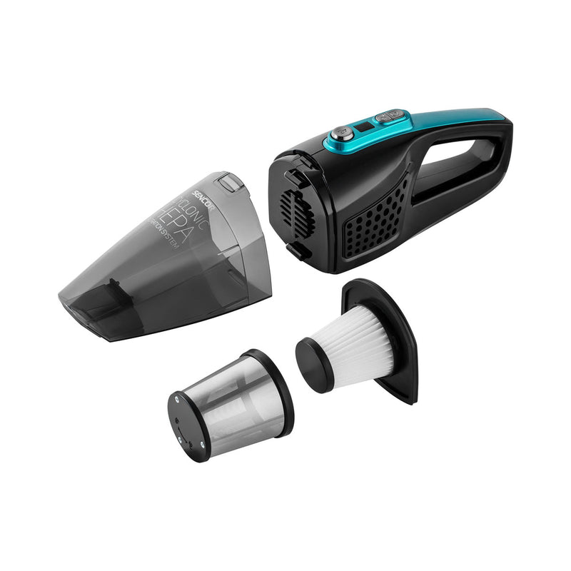 SENCOR SVC 7822TQ-MEG2 Charging Vacuum Cleaner Two Pieces With Base, Black مكنسة كهربائية شحن قطعتين مع قاعدة، سنكور