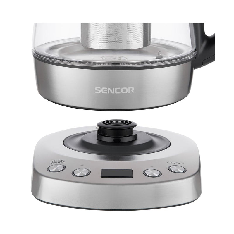 SENCOR SWK 1080SS Tea Maker 1 L 2200W, Silver غلاية مخصصة للشاي سنكور