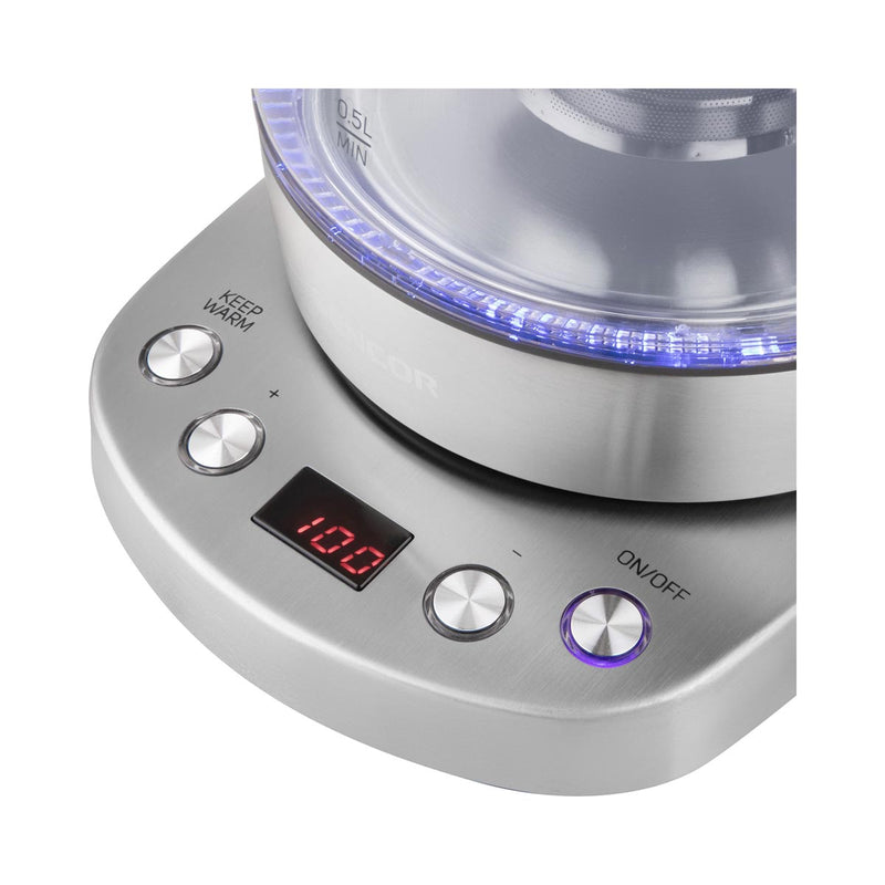 SENCOR SWK 1080SS Tea Maker 1 L 2200W, Silver غلاية مخصصة للشاي سنكور