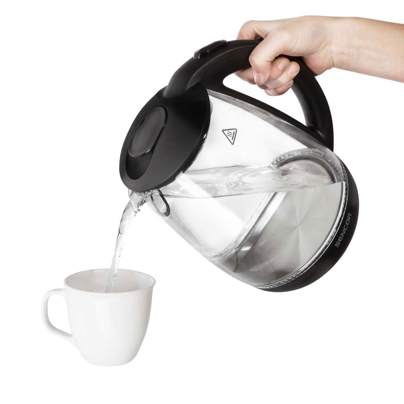 SENCOR SWK 1785BK Electric Kettle Double-sided Water Level Mark, Black غلاية كهربائية سنكور